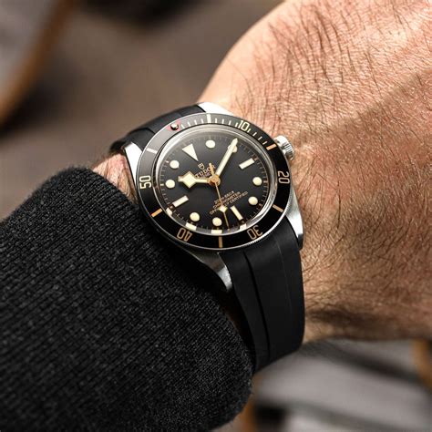 rubber strap for tudor black bay|black bay 58 nato strap.